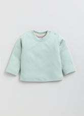 Full Sleeve Green Top with Gallice Dungaree